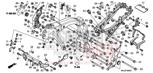 CARROSSERIE DE CHASSIS CBF1000FAB de 2011